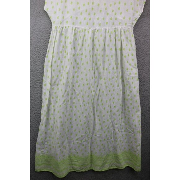 Zara 100% Cotton Babydoll Maxi Dress/Cover-Up-Size Large-Cottagecore-Embroidered - Picture 6 of 7